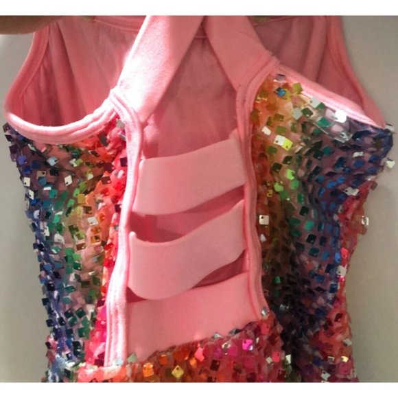 Girls Costume CURTAIN CALL candy shop jazz sequence Size Large (12-14) - Picture 7 of 11